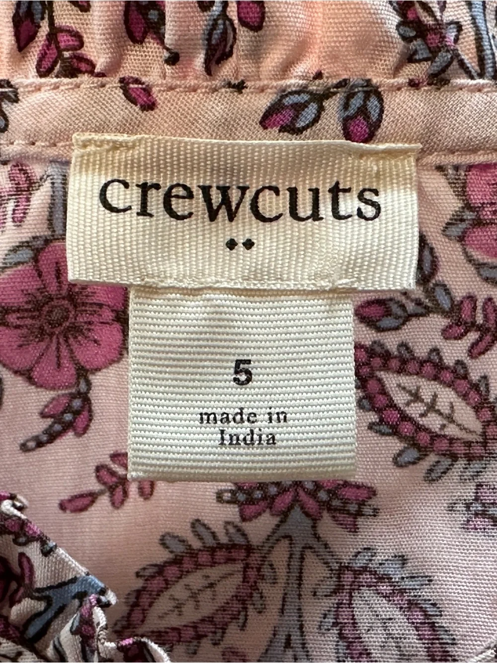 EUC Crewcuts Girl Pink Paisley Dress - Picture 8 of 10